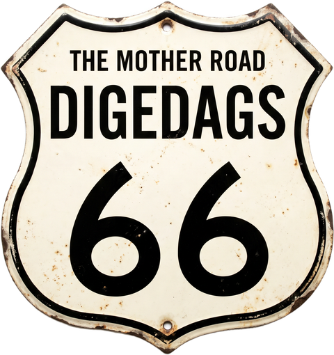 Digedags Route 66 shield